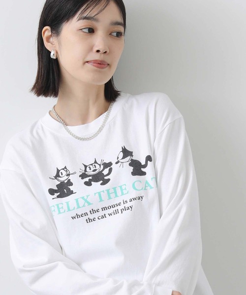 Gready Brilliant（グレディブリリアン）の「ＦＥＬＩＸロゴロンＴ（Tシャツ/カットソー・レディース・オフホワイト・FREE）」の12枚目の写真