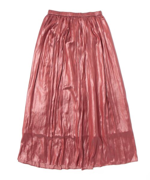 REAL CUBE（リアルキューブ）の「ウォッシャブルシャイニー消しプリーツスカート（スカート・レディース・ダークブラウン/テラコッタ/キャメル・M）」の2枚目の写真