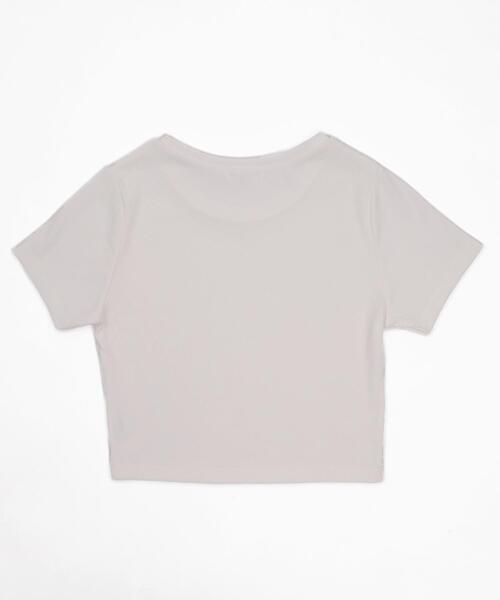 WEGO（ウィゴー）の「WEGO/コンパクトリブT（Tシャツ/カットソー・レディース・ブラック/ホワイト・SMALL/MEDIUM）」の7枚目の写真