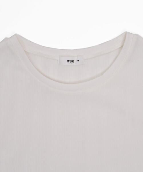WEGO（ウィゴー）の「WEGO/コンパクトリブT（Tシャツ/カットソー・レディース・ブラック/ホワイト・SMALL/MEDIUM）」の6枚目の写真