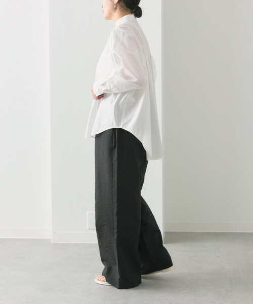 ear PAPILLONNER（イアパピヨネ）の「イージードロストパンツ【SUM1 STYLE(スミスタイル)】（その他パンツ・レディース・ブラック/ホワイト/ネイビー・FREE）」の10枚目の写真