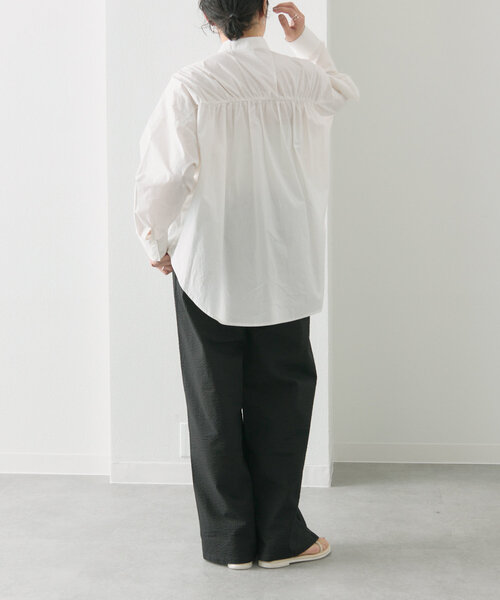 ear PAPILLONNER（イアパピヨネ）の「イージードロストパンツ【SUM1 STYLE(スミスタイル)】（その他パンツ・レディース・ブラック/ホワイト/ネイビー・FREE）」の11枚目の写真