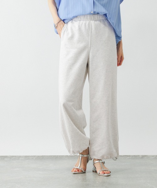 GLOBAL WORK(グローバルワーク)の「乾きやすいスウェットパンツ/319758(スウェットパンツ・レディース・アイボリー/ブラック/杢グレー・MEDIUM/LARGE)」の3枚目の写真