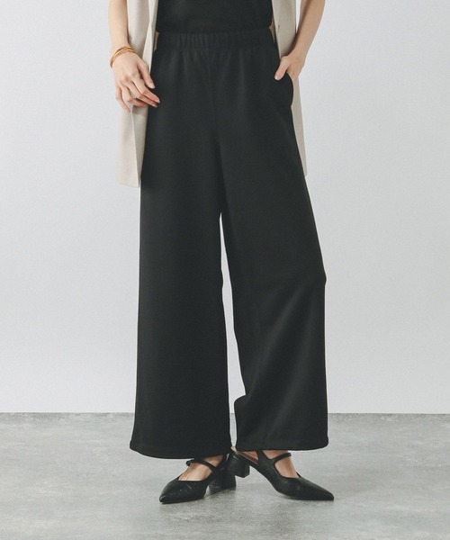 GLOBAL WORK(グローバルワーク)の「乾きやすいスウェットパンツ/319758(スウェットパンツ・レディース・アイボリー/ブラック/杢グレー・MEDIUM/LARGE)」の2枚目の写真