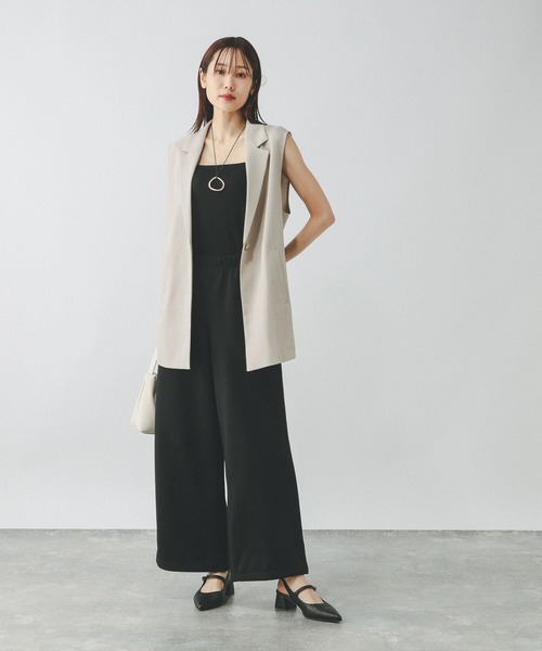 GLOBAL WORK(グローバルワーク)の「乾きやすいスウェットパンツ/319758(スウェットパンツ・レディース・アイボリー/ブラック/杢グレー・MEDIUM/LARGE)」の5枚目の写真