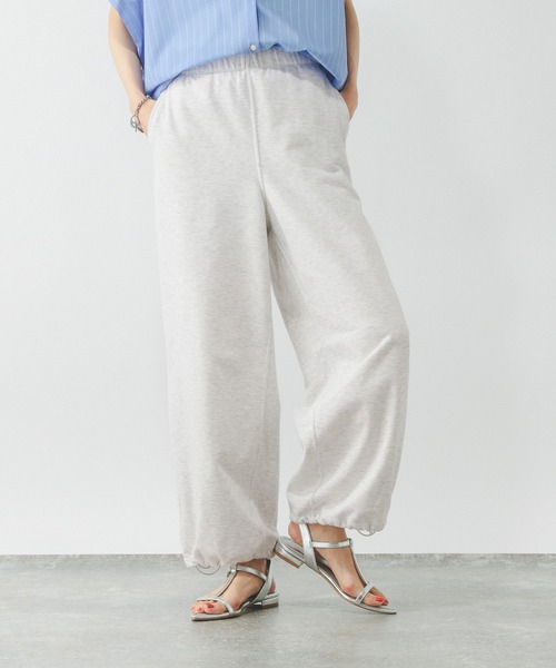 GLOBAL WORK(グローバルワーク)の「乾きやすいスウェットパンツ/319758(スウェットパンツ・レディース・アイボリー/ブラック/杢グレー・MEDIUM/LARGE)」の12枚目の写真