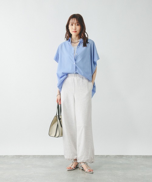 GLOBAL WORK(グローバルワーク)の「乾きやすいスウェットパンツ/319758(スウェットパンツ・レディース・アイボリー/ブラック/杢グレー・MEDIUM/LARGE)」の9枚目の写真