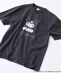 【サンリオキャラクターズ 】クロミ オリジナルデザイン パウダーブリーチ加工 Tシャツ ジェリー タフィー ドロップショルダー ビッグシルエット ヴィンテージライク 古着ライク ユニセックス