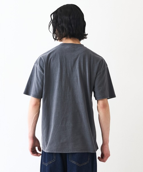 sanrio(サンリオ)の「【サンリオキャラクターズ 】クロミ オリジナルデザイン パウダーブリーチ加工 Tシャツ ジェリー タフィー ドロップショルダー ビッグシルエット ヴィンテージライク 古着ライク ユニセックス(Tシャツ/カットソー・メンズ・ブラック/スモークピンク・X-LARGE/LARGE/MEDIUM)」の15枚目の写真