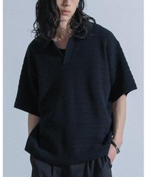 MDR（エムディアール）の「『スキッパーニットポロシャツ』（ポロシャツ）」