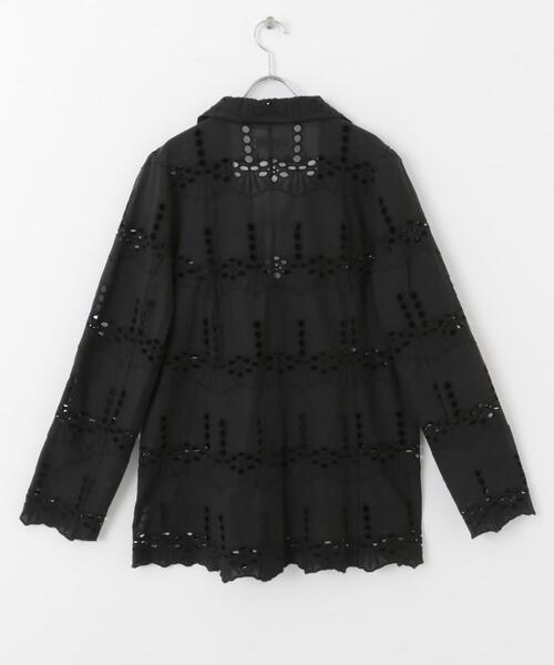 URBAN RESEARCH Sonny Label（アーバンリサーチサニーレーベル）の「コットンレースジャケット（その他アウター・レディース・ブラック/オフホワイト・FREE）」の12枚目の写真