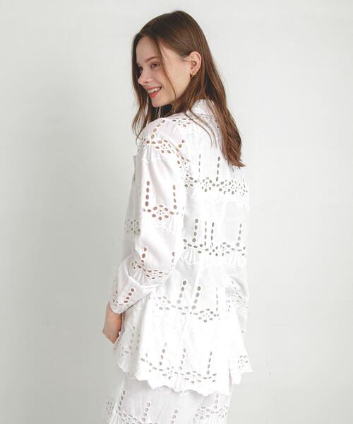 URBAN RESEARCH Sonny Label（アーバンリサーチサニーレーベル）の「コットンレースジャケット（その他アウター・レディース・ブラック/オフホワイト・FREE）」の18枚目の写真