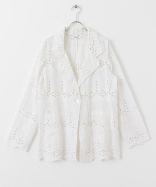 URBAN RESEARCH Sonny Label（アーバンリサーチサニーレーベル）の「コットンレースジャケット（その他アウター・レディース・ブラック/オフホワイト・FREE）」の22枚目の写真