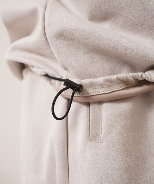 1111clothing(ワンフォークロージング)の「カットスエード サガラ刺繍 Tシャツ 【セットアップ可能】/ Cut suede sagala embroidery T-shirt(Tシャツ/カットソー・メンズ・モカ/アイボリー/サックスブルー/ブラック・L/M)」の22枚目の写真