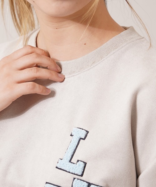 1111clothing(ワンフォークロージング)の「カットスエード サガラ刺繍 Tシャツ 【セットアップ可能】/ Cut suede sagala embroidery T-shirt(Tシャツ/カットソー・メンズ・モカ/アイボリー/サックスブルー/ブラック・L/M)」の19枚目の写真