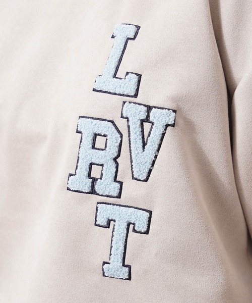 1111clothing(ワンフォークロージング)の「カットスエード サガラ刺繍 Tシャツ 【セットアップ可能】/ Cut suede sagala embroidery T-shirt(Tシャツ/カットソー・メンズ・モカ/アイボリー/サックスブルー/ブラック・L/M)」の20枚目の写真
