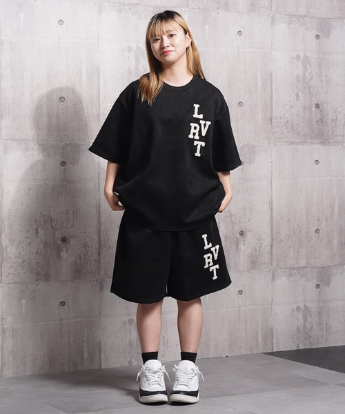 1111clothing(ワンフォークロージング)の「カットスエード サガラ刺繍 Tシャツ 【セットアップ可能】/ Cut suede sagala embroidery T-shirt(Tシャツ/カットソー・メンズ・モカ/アイボリー/サックスブルー/ブラック・L/M)」の10枚目の写真
