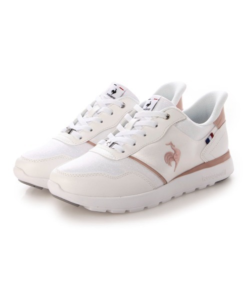 le coq sportif(ルコックスポルティフ)の「レースアップスニーカー(ラ セーヌ LM SI)(スニーカー・レディース・ピンク/ブラック・23cm/23.5cm/24cm/24.5cm/22.5cm)」の2枚目の写真