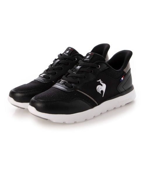 le coq sportif(ルコックスポルティフ)の「レースアップスニーカー(ラ セーヌ LM SI)(スニーカー・レディース・ピンク/ブラック・23cm/23.5cm/24cm/24.5cm/22.5cm)」の1枚目の写真