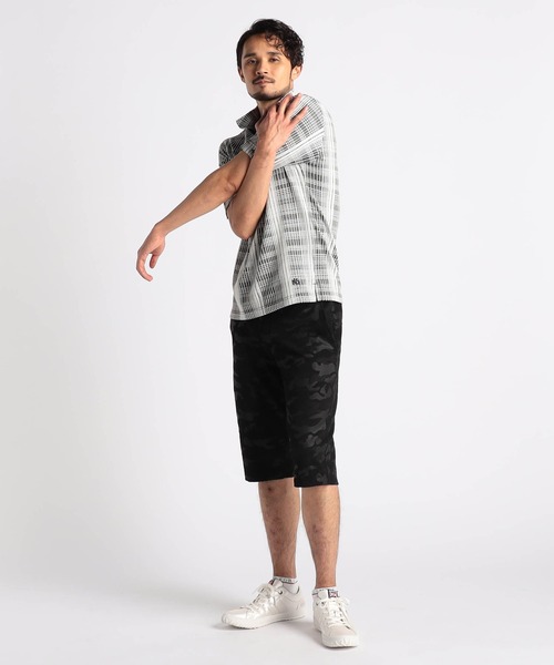 NICOLE CLUB FOR MEN（ニコルクラブフォーメン）の「ブリスターチェックスタンドポロシャツ（ポロシャツ・メンズ・ブラック系/ホワイト系3/ホワイト系2/ホワイト系1・XX-LARGE/X-LARGE/LARGE/MEDIUM）」の7枚目の写真