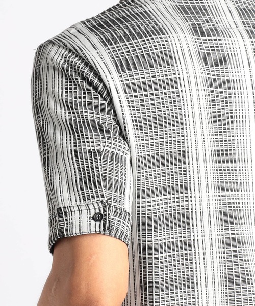 NICOLE CLUB FOR MEN（ニコルクラブフォーメン）の「ブリスターチェックスタンドポロシャツ（ポロシャツ・メンズ・ブラック系/ホワイト系3/ホワイト系2/ホワイト系1・XX-LARGE/X-LARGE/LARGE/MEDIUM）」の15枚目の写真