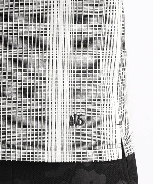 NICOLE CLUB FOR MEN（ニコルクラブフォーメン）の「ブリスターチェックスタンドポロシャツ（ポロシャツ・メンズ・ブラック系/ホワイト系3/ホワイト系2/ホワイト系1・XX-LARGE/X-LARGE/LARGE/MEDIUM）」の16枚目の写真