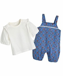 moimolnフラワー　カバーオール モイモルン ベビー用品 ロンパース90cm 楽天市場】【SALE／50%OFF】moimoln リボンフラワーレースポイント