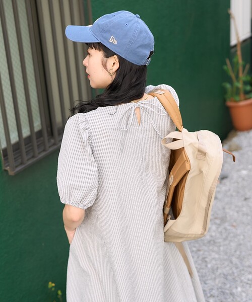 新品◼︎サウザンドマイル×フリークスストア別注 シアサッカー パフワンピース セール】THOUSAND MILE × FREAK'S STORE/サウザンドマイル 別注