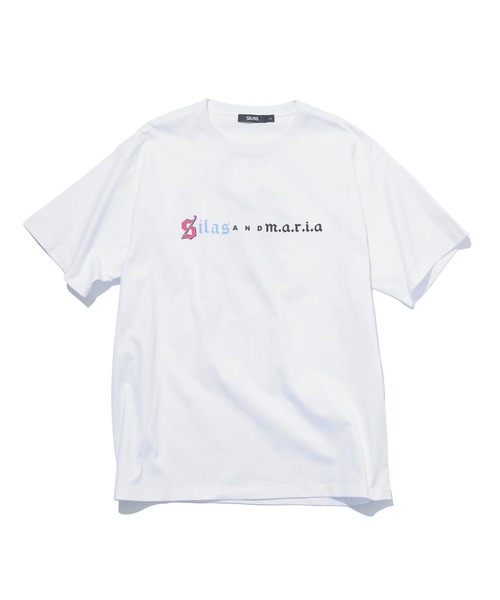 SILAS（サイラス）の「OLD ENGLISH S/S TEE（Tシャツ/カットソー・メンズ・オフホワイト/ホワイト/ネイビー・M/L/XL）」の5枚目の写真
