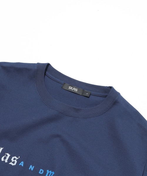 SILAS（サイラス）の「OLD ENGLISH S/S TEE（Tシャツ/カットソー・メンズ・オフホワイト/ホワイト/ネイビー・M/L/XL）」の8枚目の写真