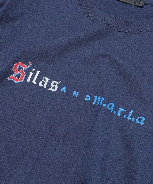 SILAS（サイラス）の「OLD ENGLISH S/S TEE（Tシャツ/カットソー・メンズ・オフホワイト/ホワイト/ネイビー・M/L/XL）」の10枚目の写真