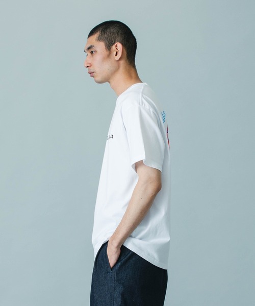 SILAS（サイラス）の「OLD ENGLISH S/S TEE（Tシャツ/カットソー・メンズ・オフホワイト/ホワイト/ネイビー・M/L/XL）」の12枚目の写真