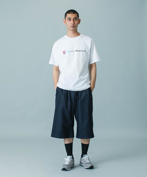 SILAS（サイラス）の「OLD ENGLISH S/S TEE（Tシャツ/カットソー・メンズ・オフホワイト/ホワイト/ネイビー・M/L/XL）」の14枚目の写真