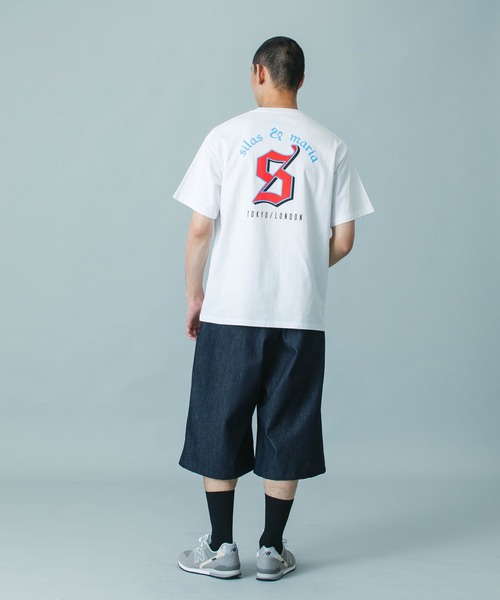 SILAS（サイラス）の「OLD ENGLISH S/S TEE（Tシャツ/カットソー・メンズ・オフホワイト/ホワイト/ネイビー・M/L/XL）」の15枚目の写真