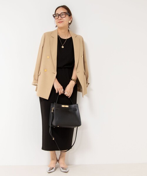 NOLLEY’S(ノーリーズ)の「【松葉☆別注アイテム】《セットアップ対応》エアリージョーゼットWカフスブラウス(シャツ/ブラウス・レディース・ホワイト/ブラック/チャコールグレー・38)」の12枚目の写真