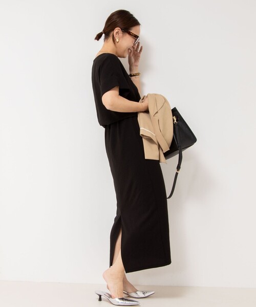 NOLLEY’S(ノーリーズ)の「【松葉☆別注アイテム】《セットアップ対応》エアリージョーゼットWカフスブラウス(シャツ/ブラウス・レディース・ホワイト/ブラック/チャコールグレー・38)」の14枚目の写真