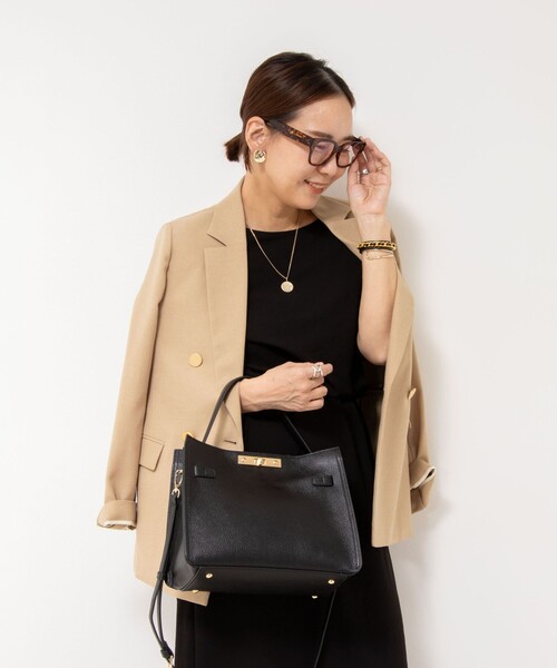 NOLLEY’S(ノーリーズ)の「【松葉☆別注アイテム】《セットアップ対応》エアリージョーゼットWカフスブラウス(シャツ/ブラウス・レディース・ホワイト/ブラック/チャコールグレー・38)」の15枚目の写真