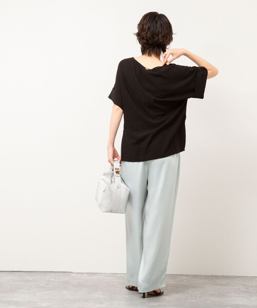 NOLLEY’S(ノーリーズ)の「【松葉☆別注アイテム】《セットアップ対応》エアリージョーゼットWカフスブラウス(シャツ/ブラウス・レディース・ホワイト/ブラック/チャコールグレー・38)」の19枚目の写真