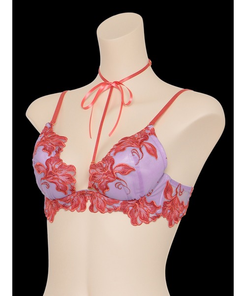 LINGERIEAM（ランジェリアム）の「イリュージョンオーロラ トリックリフト ブラ（D・Eカップ）（ブラジャー・レディース・ライラック/ブラック・D70/D65/D75/E65/E70/E75）」の7枚目の写真