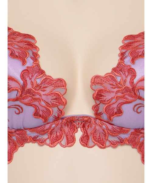 LINGERIEAM（ランジェリアム）の「イリュージョンオーロラ トリックリフト ブラ（D・Eカップ）（ブラジャー・レディース・ライラック/ブラック・D70/D65/D75/E65/E70/E75）」の9枚目の写真