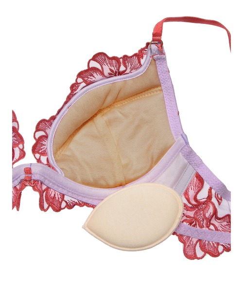 LINGERIEAM（ランジェリアム）の「イリュージョンオーロラ トリックリフト ブラ（D・Eカップ）（ブラジャー・レディース・ライラック/ブラック・D70/D65/D75/E65/E70/E75）」の12枚目の写真