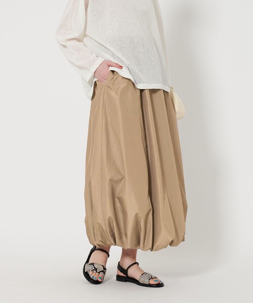 BEAUTY&YOUTH UNITED ARROWS（ビューティーアンドユースユナイテッドアローズ）の「【WEB限定】タフタ バルーンスカート -ウォッシャブル-（スカート・レディース・モカ/ネイビー/その他2/その他1・FREE）」の8枚目の写真