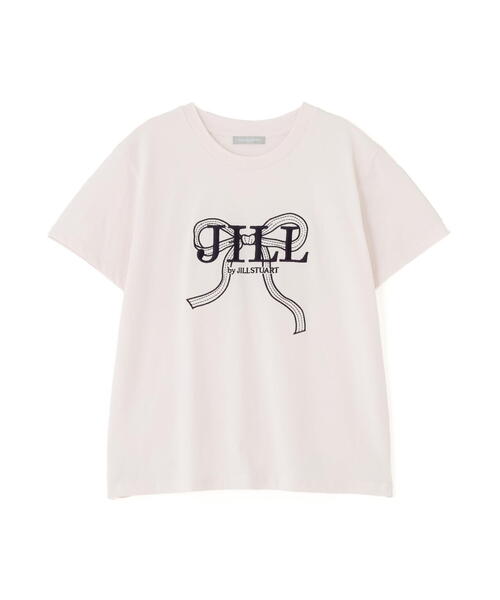 Tシャツ　JILLBYJILL STUARTビッグリボン ロゴ刺繍 ビッグリボンロゴ刺繍Tシャツ（Tシャツ/カットソー）｜JILL by
