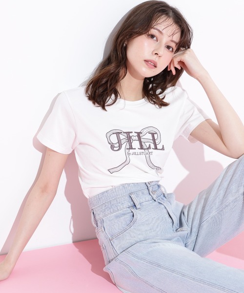 ビッグリボンロゴ刺繍Tシャツ | JILL by JILL STUART（ジル バイ