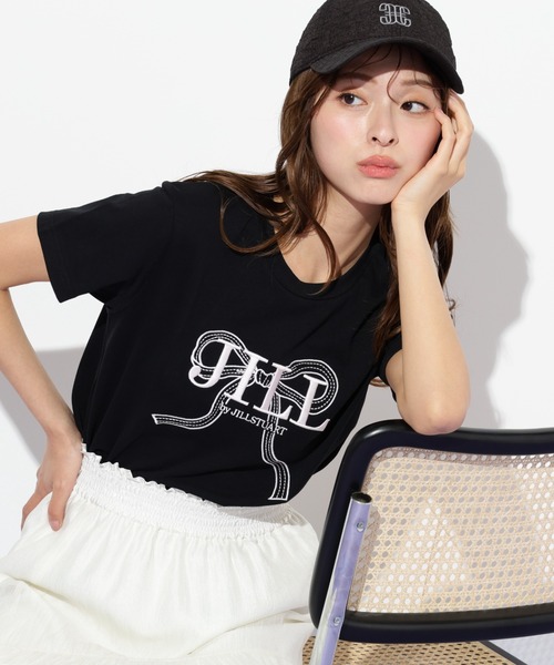 ビッグリボンロゴ刺繍Tシャツ | JILL by JILL STUART（ジル バイ