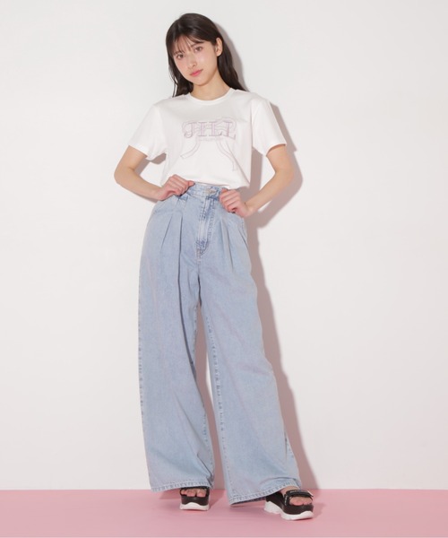 ビッグリボンロゴ刺繍Tシャツ | JILL by JILL STUART（ジル バイ