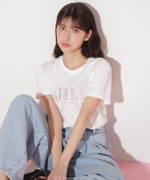 ビッグリボンロゴ刺繍Tシャツ | JILL by JILL STUART（ジル バイ