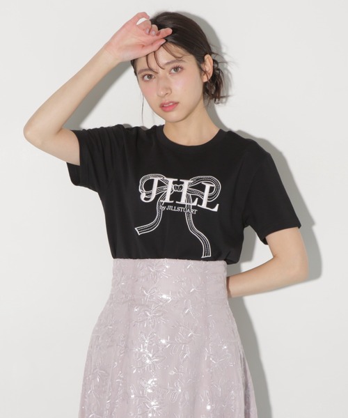 JILL by JILL STUART(ジルバイジルスチュアート)の「ビッグリボンロゴ刺繍Tシャツ(Tシャツ/カットソー・レディース・ブルー/ブラック/ホワイト/ホワイト系その他/ピンク・FREE)」の20枚目の写真