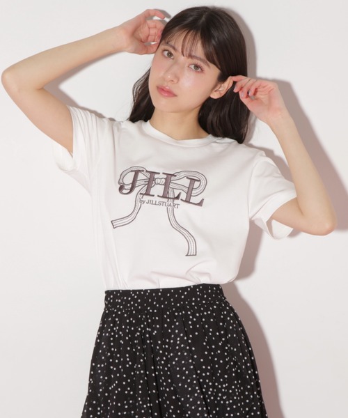 ネット限定お買い得商品 - ショップチャンネル ビッグリボンロゴ刺繍Tシャツ（Tシャツ/カットソー）｜JILL by トップス