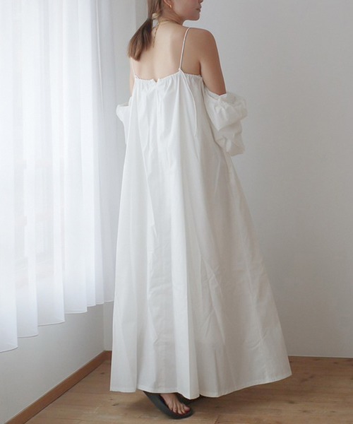 【新品未使用】Ackaパフキャミソールワンピース キャミソール型ワンピース水着 【26W03-02S】 Exceed/ Camisole
